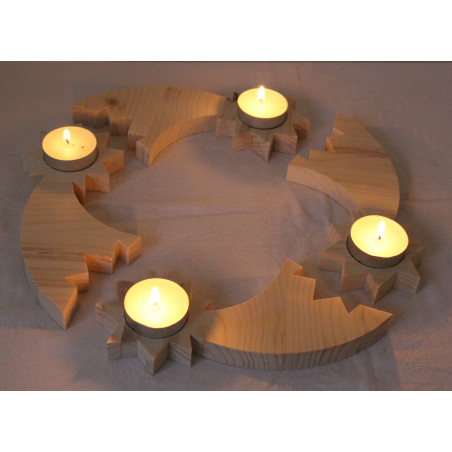 Adventskranz "Sternschnuppe" - Set 4-teilig